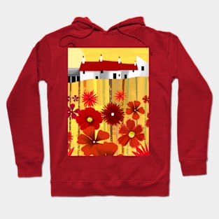 Field of Red Flowers Hoodie